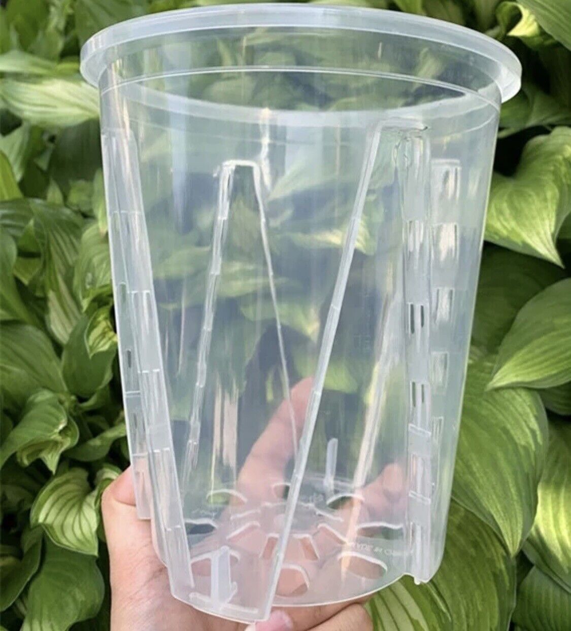 8” XL Clear Plastic Planters Tall