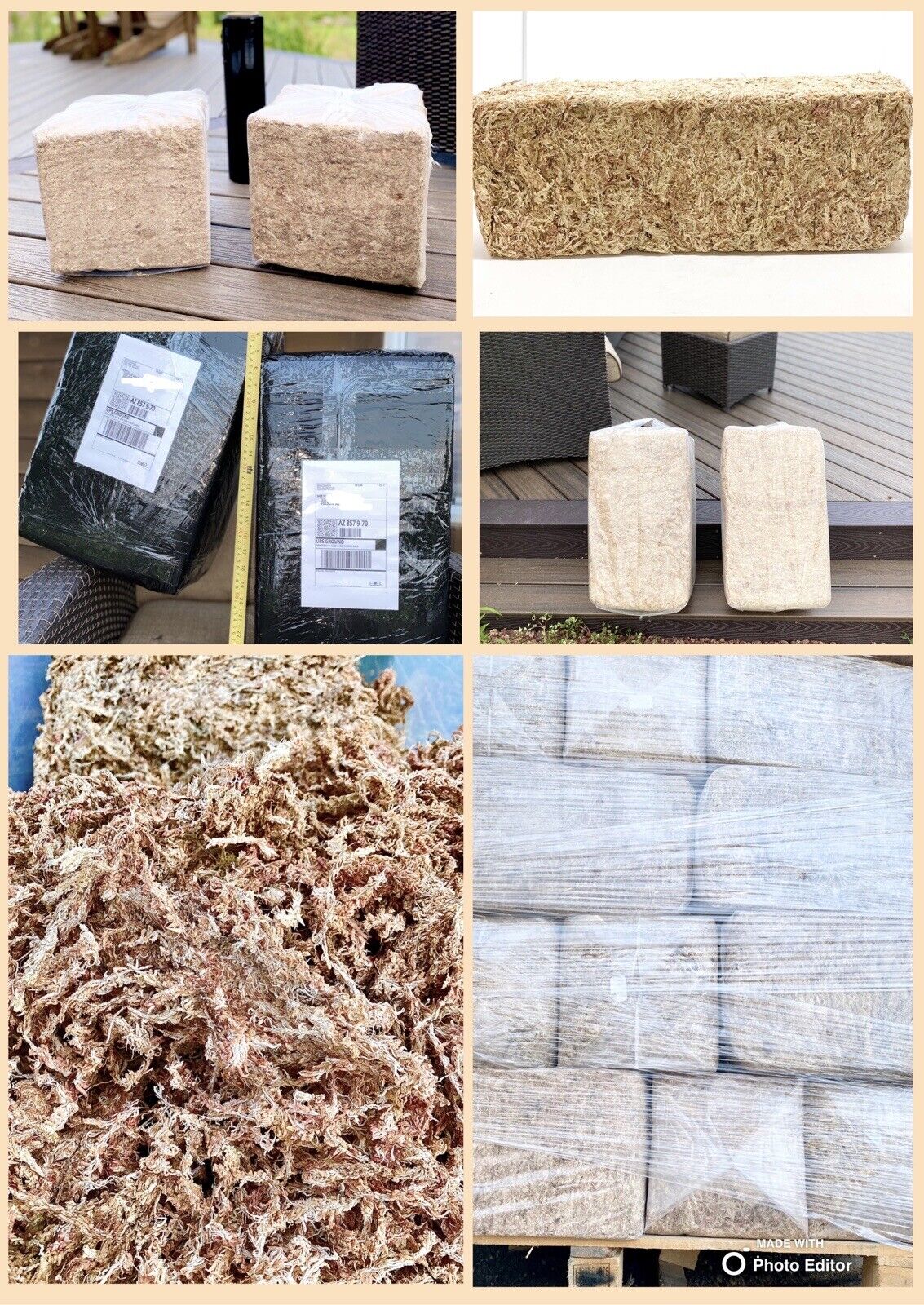 Premium Sphagnum Moss Bulk 10lb. Bale - Ethically Grown & Harvested